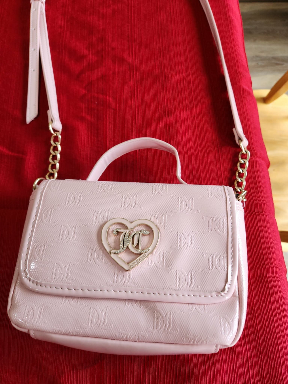 Juicy Couture Pink Quilted Crossbody Bag